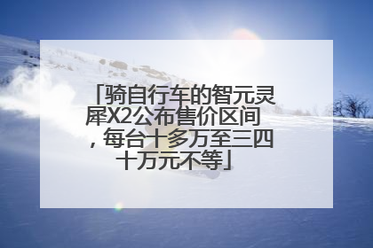 骑自行车的智元灵犀X2公布售价区间，每台十多万至三四十万元不等